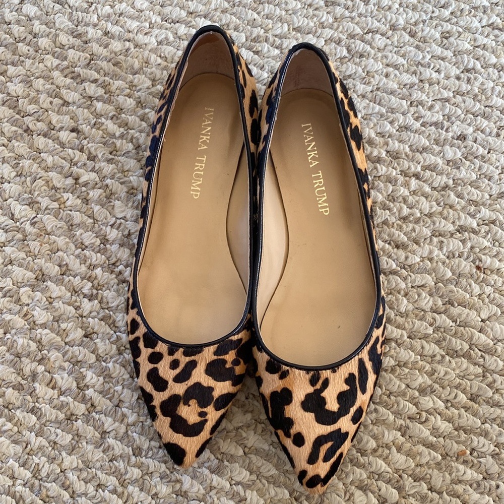 Leopard print flats